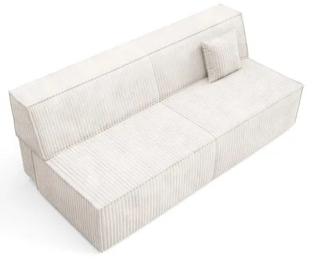 Canapea extensibilă 3 locuri cu spațiu de depozitare TERAMO bej