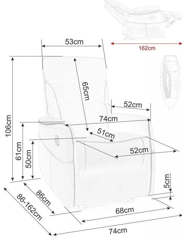 Scaun de masaj Vinci Velvet, maro