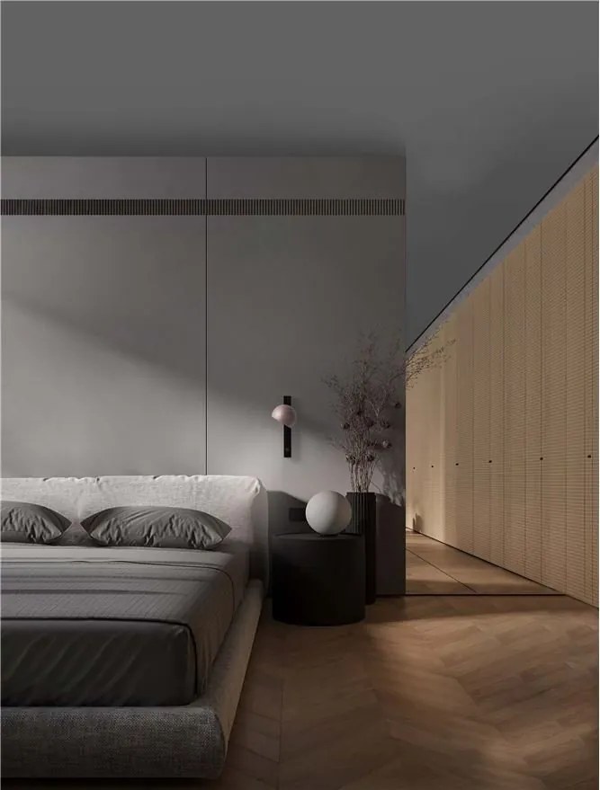 Aplica LED moderna stil minimalist LUSA negru/cafeniu