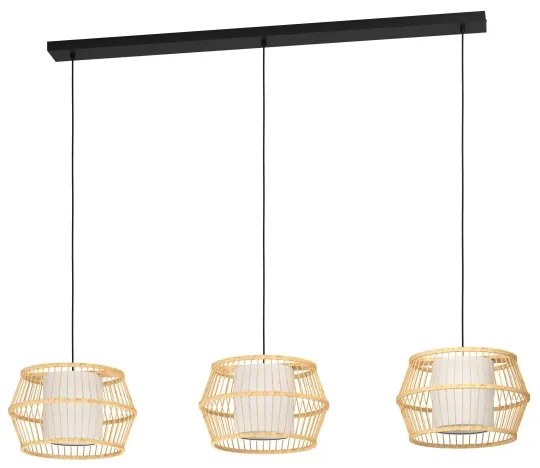 Lustră pe cablu Eglo 390234 MONTERROSO 3xE27/40W/230V maro