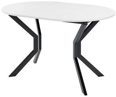 Masă sufragerie extensibilă 90 cm Kertare M 90 (Gri Marmură + Negru) (pentru 2-4 persoane). 1105353