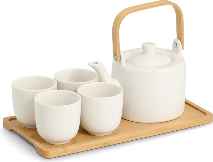 Set de ceai japonez TAVERO, ceramică, 6 piese