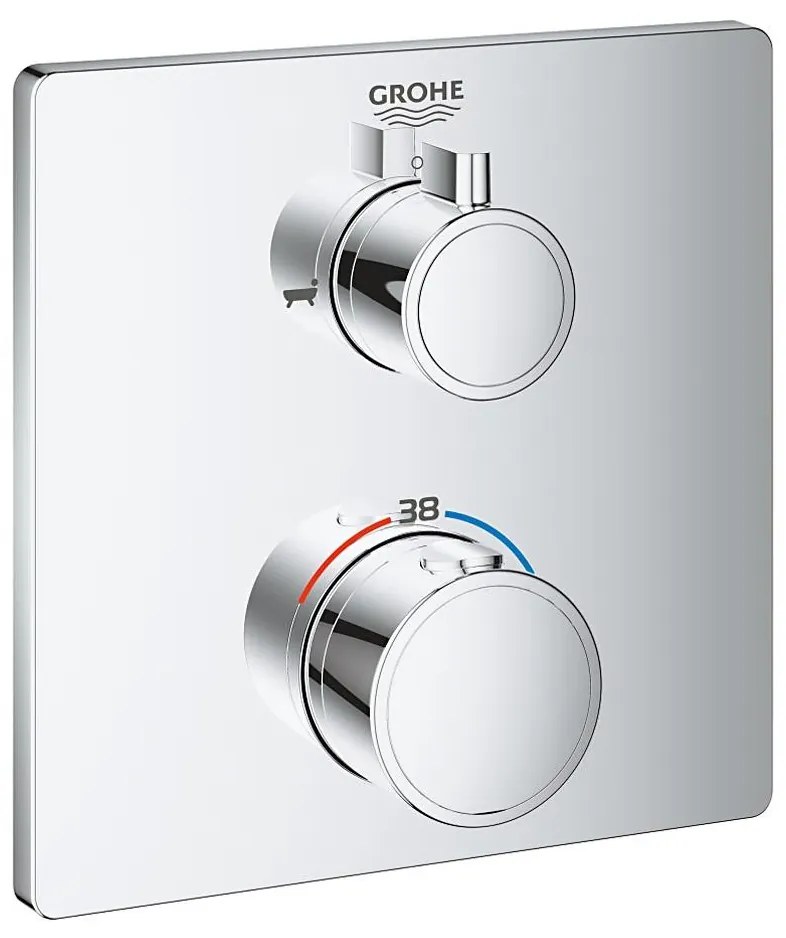 GROHE GROHTHERM 24080000 - baterie termostatică pentru cadă, crom lucios