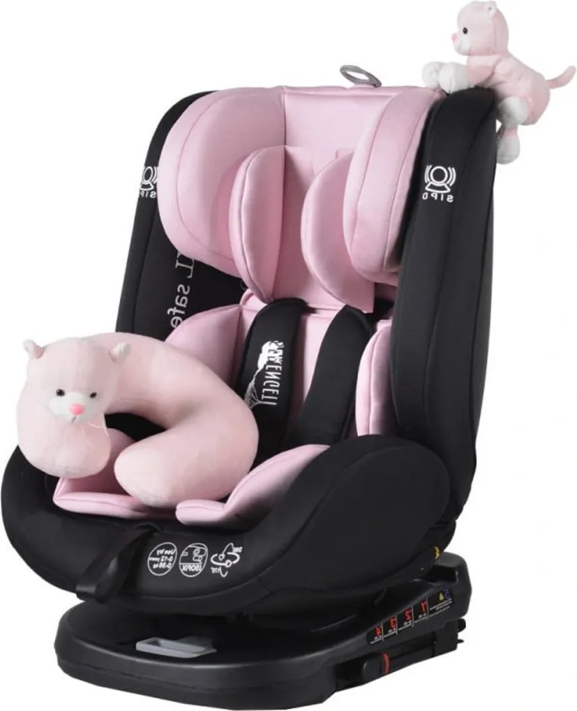 Scaun Auto cu Isofix NOVOKIDS™ Serengenti Deluxe, Rotire 360°, 0-36 kg, Tetiera reglabila pe inaltime, Omologare R-129 i-Size, Centura 5 puncte,