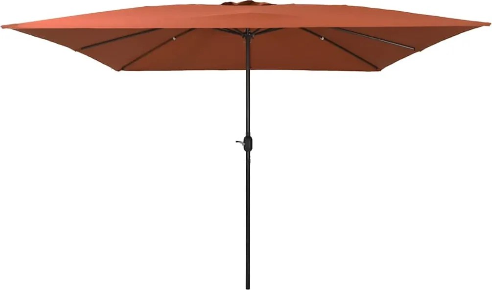 vidaXL Parasol de Grădină Terracota 295 x 295 x 245 cm