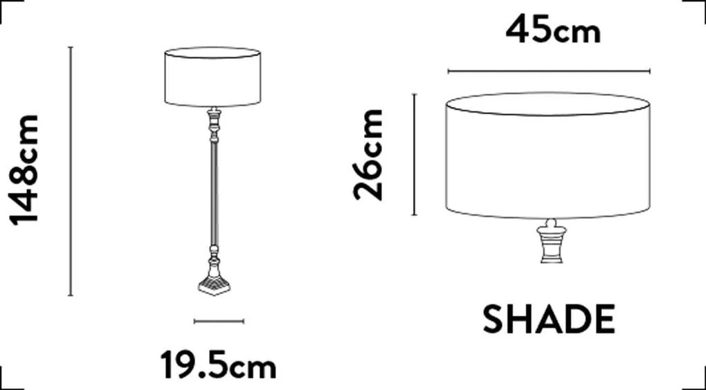 Lampadar/Lampa de podea design lux elegant Belle crom/gri