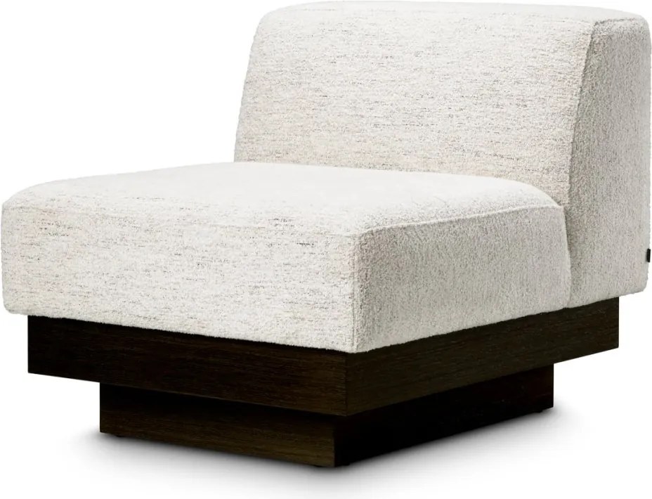 Fotoliu modern LUX Bastion, Seashell off-white