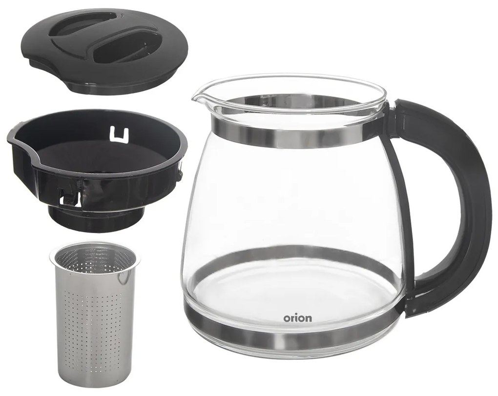 Orion Ceainic cu filtru din oțel inoxidabil, 1,73l