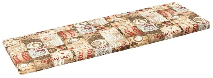 Bellatex Șezlong pentru bancă, neted, cafea, 40 x 150 cm