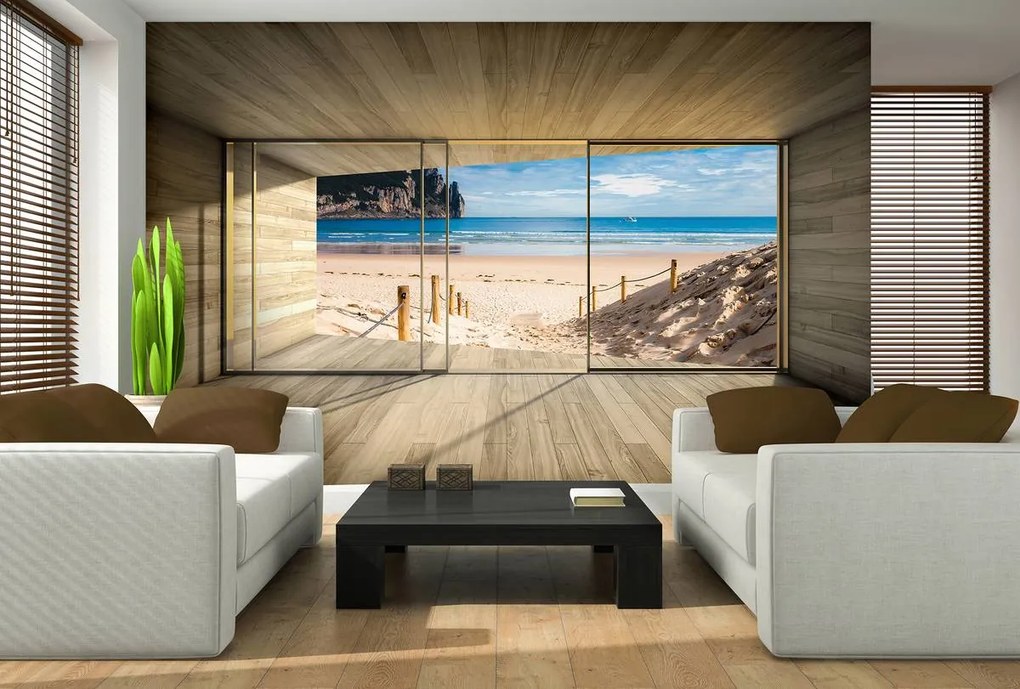 Fototapet - Privire spre plaja (152,5x104 cm)