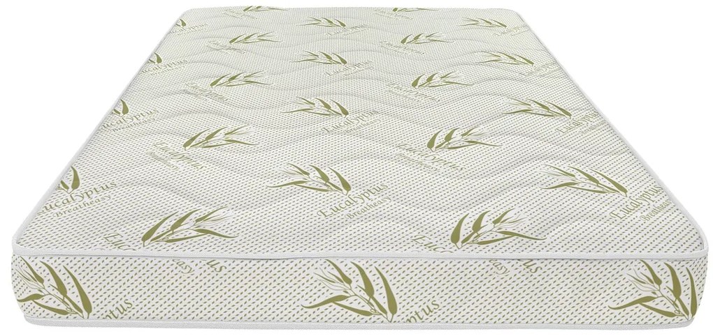 Saltea Eucalyptus Therapy Green Future, 90x200 cm, Memory, Husa cu uleiuri esentiale de Eucalypt, Super Ortopedica