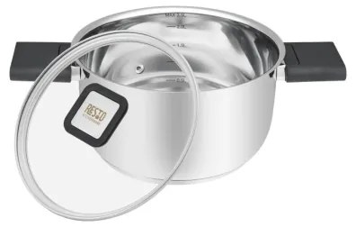 Resto - Oală ANSER cu capac, 2,5 l, 18 cm