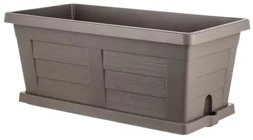 Jardinieră cu volum mare Bama Legno cappuccino, 80 x 40 x 35 cm, 80 cm
