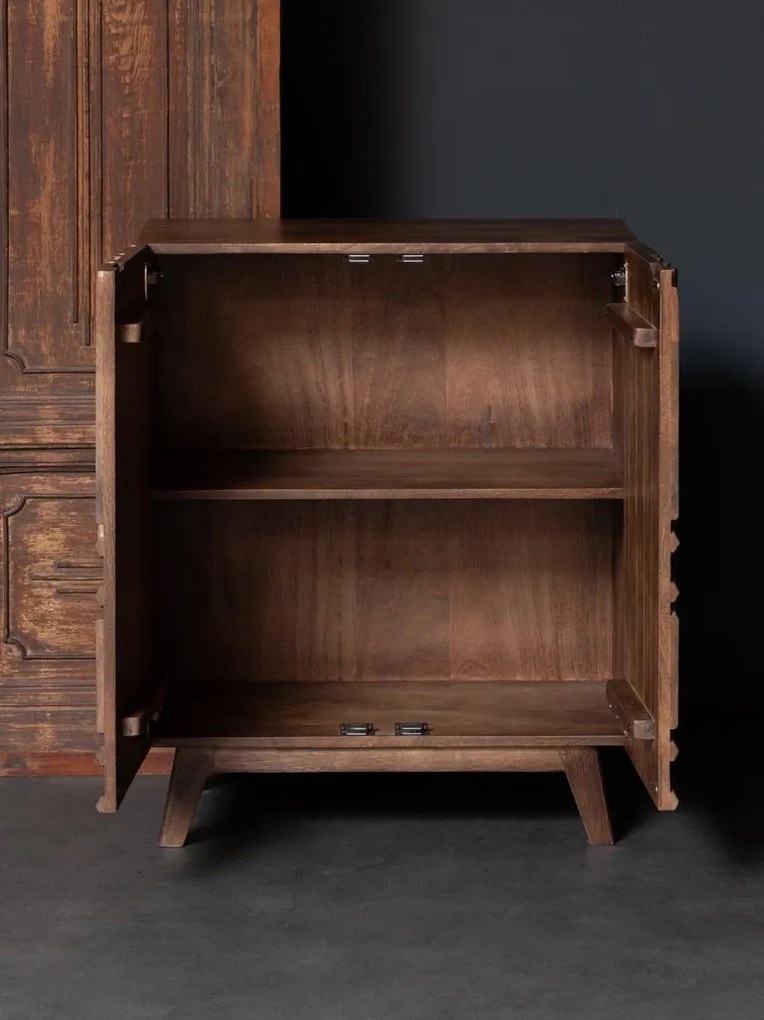Set bufet si cabinet din lemn de mango Illusion