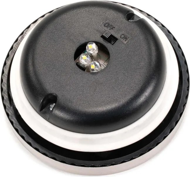 Set de lumini solare, tip borcan - 3 LED-uri, alb cald