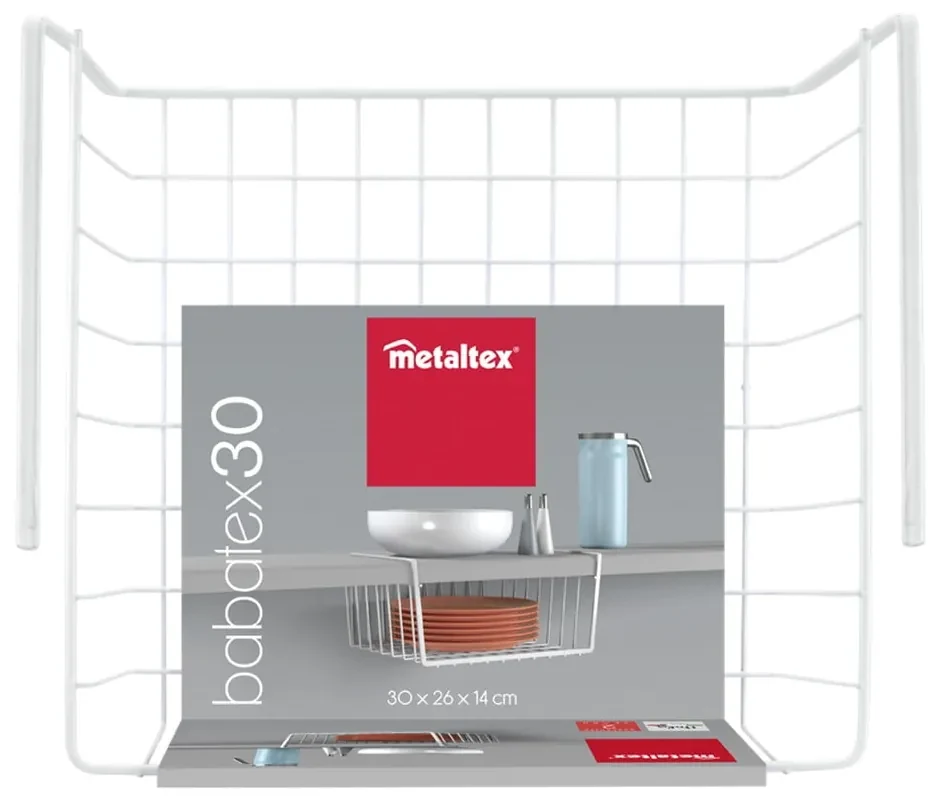 Coș suplimentar de bucătărie suspendat din oțel 30cm – Metaltex