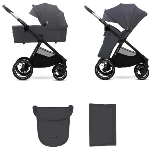 Cărucior de copii combinat 2 în 1 KINDERKRAFT NEA 2 Dark grey