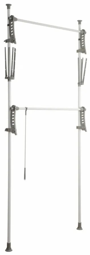 Suport pentru haine Herkules Twin, Wenko, 116 x 165 cm, extensibil, inox/polipropilena