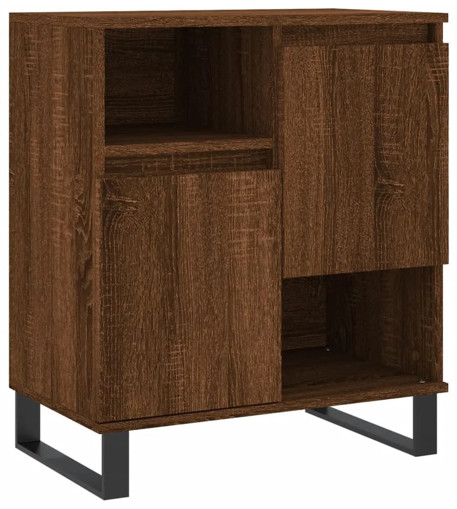 831203 vidaXL Servantă, stejar maro, 60x35x70 cm, lemn compozit