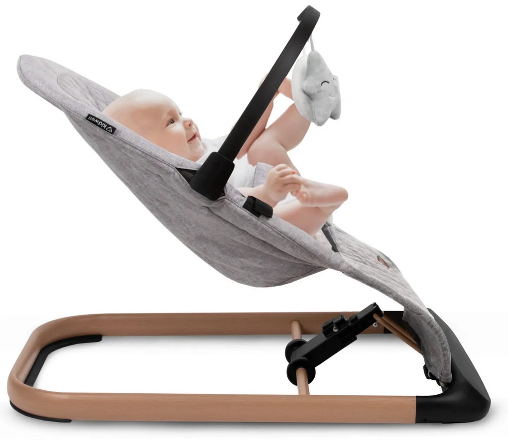 Balansoar pentru copii Kidwell Laro Full - Wooden Grey