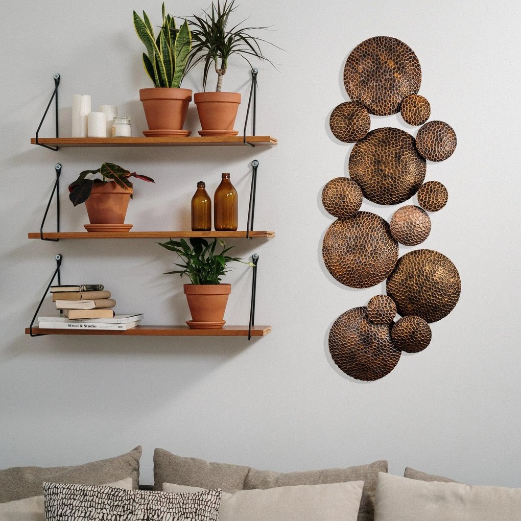 Decoratiune de perete Metal Legend, Multicolor, 43x8x112 cm