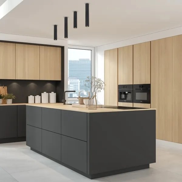 Spot GENESIS 1xGU10/8W/230V 30 cm negru