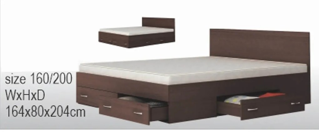 Dormitor GLOBAL3761 - wenghe