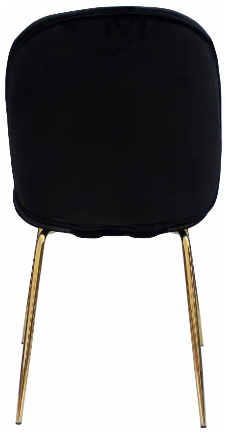 Set 2 scaune tapitate Charlize negre