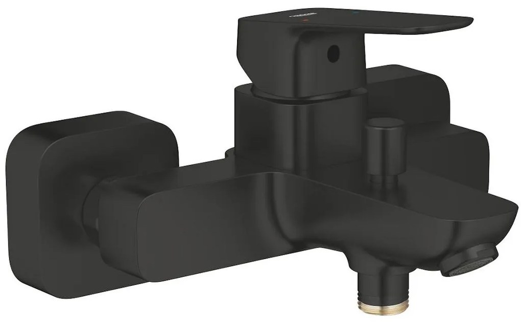 Grohe Cubeo Baterie cada dus monocomanda, negru mat