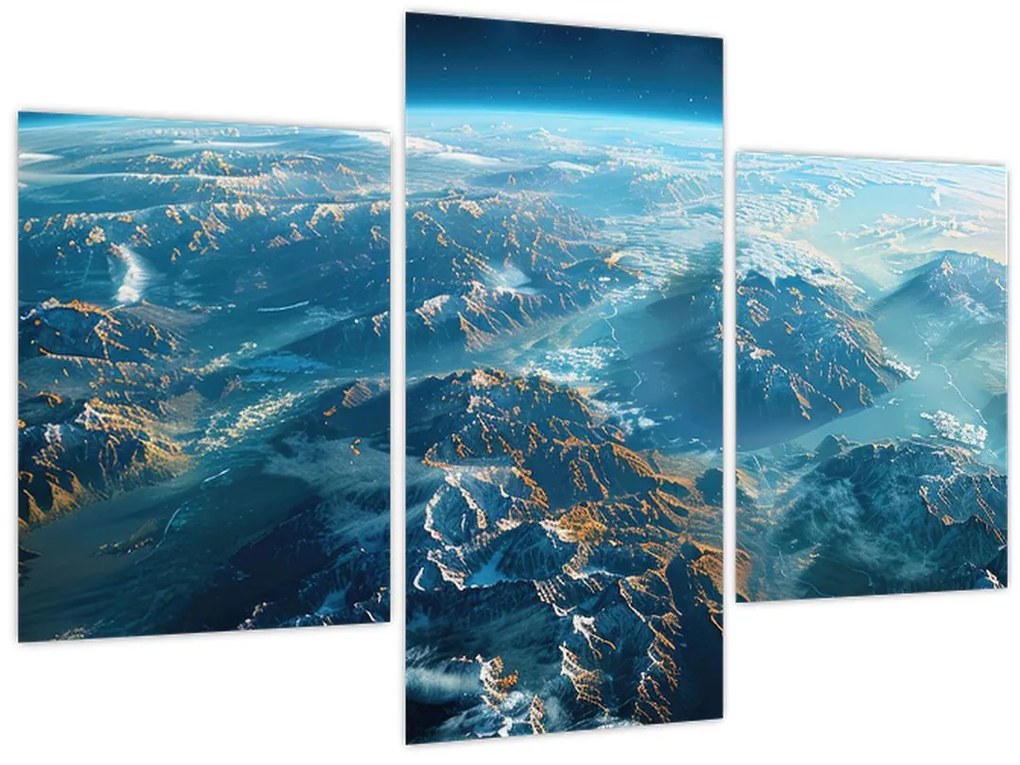 Tablou - Vedere din spațiu (90x60 cm)
