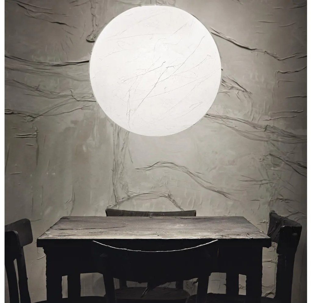 Lustră pe cablu Ideal Lux CARTA 1xE27/25W/230V d. 50 cm alb