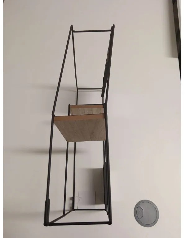 OFERTA Polita de perete cu rame foto KIVORA 40x30 cm, neagra calitatea II