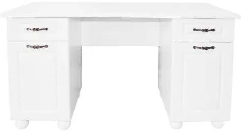 Birou Dynasty MDF Alb, 150 x 65 x 80 cm