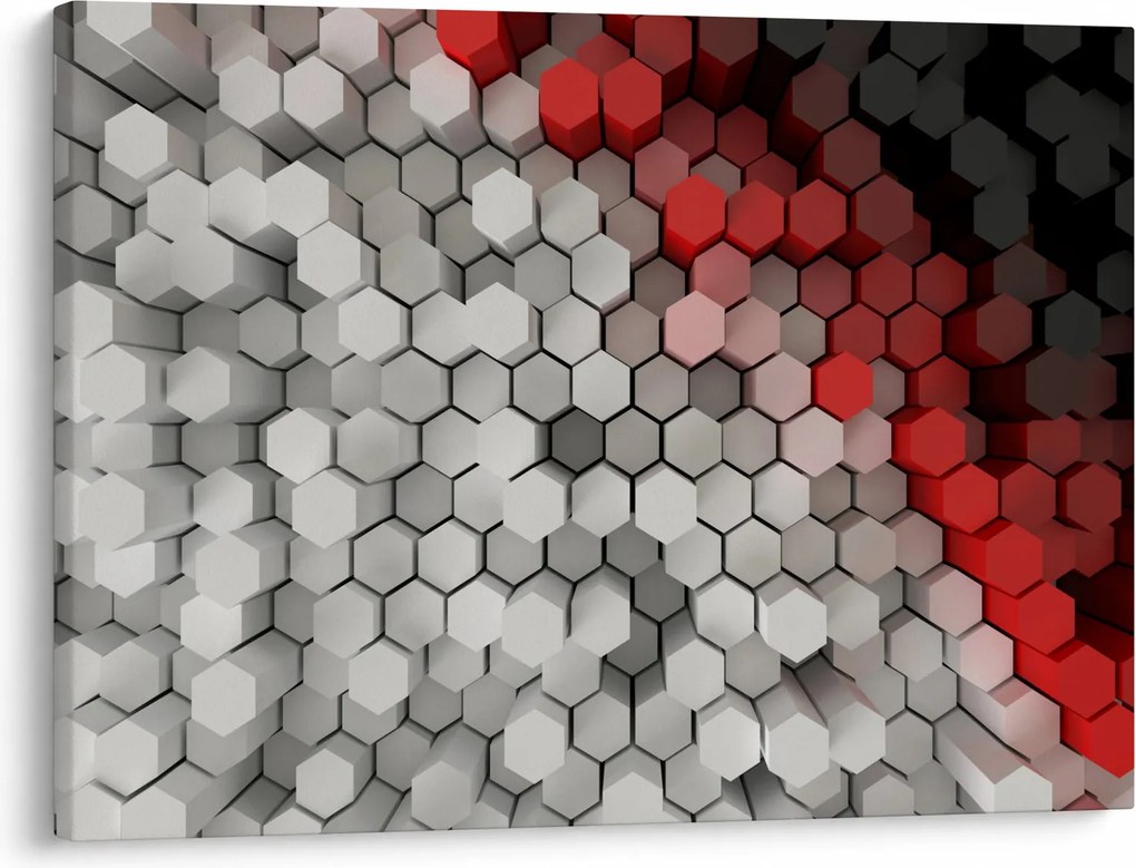 Tablou - 3D hexagoane (70x50 cm)