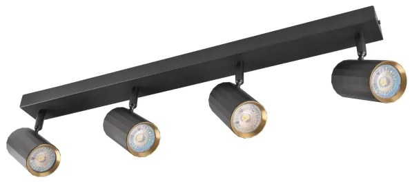 Spot NICEA 4xGU10/10W/230V negru