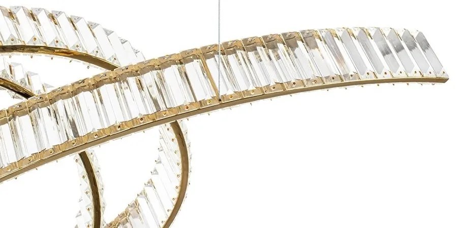 Lustra LED moderna design deosebit CHARMES 120 auriu