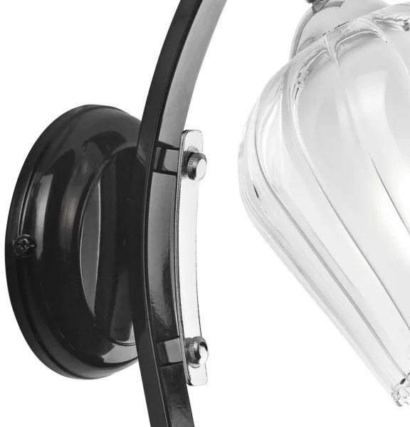 Lampă de perete PAULA 1xE27/60W/230V neagră