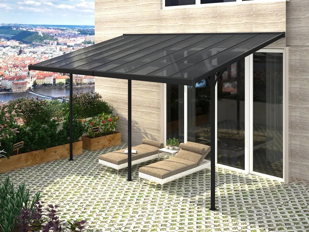 Bruce H pergola - šedý polykarbonát