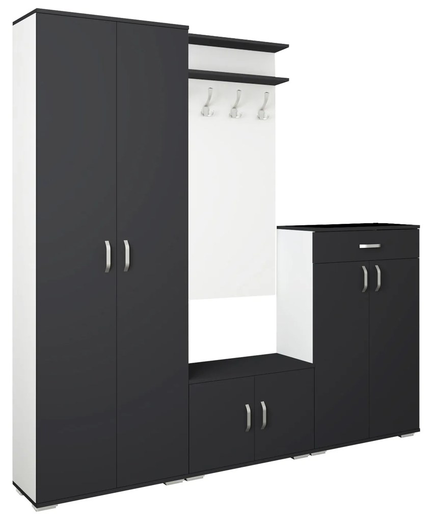 Set Hol Como V6, Antracit/Alb, L 200 cm