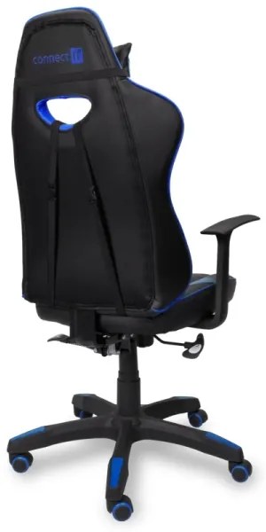 Scaun pentru jocuri video CONNECT IT CGC-0700-BL LeMans Pro negru/albastru