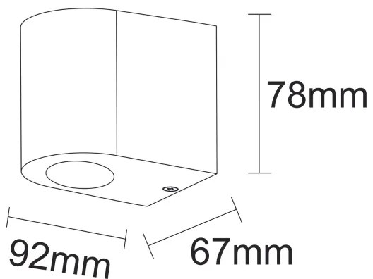 Aplică spot exterior BOSTON 1xGU10/10W/230V IP44