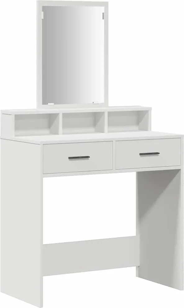 vidaXL Masă de Machiaj cu sertar Alb 79 x 41 x 140 cm Lemn compozit