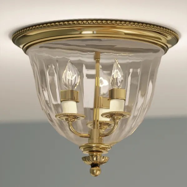 Plafonieră CAMBRIDGE 3xE14/60W/230V aurie Hinkley