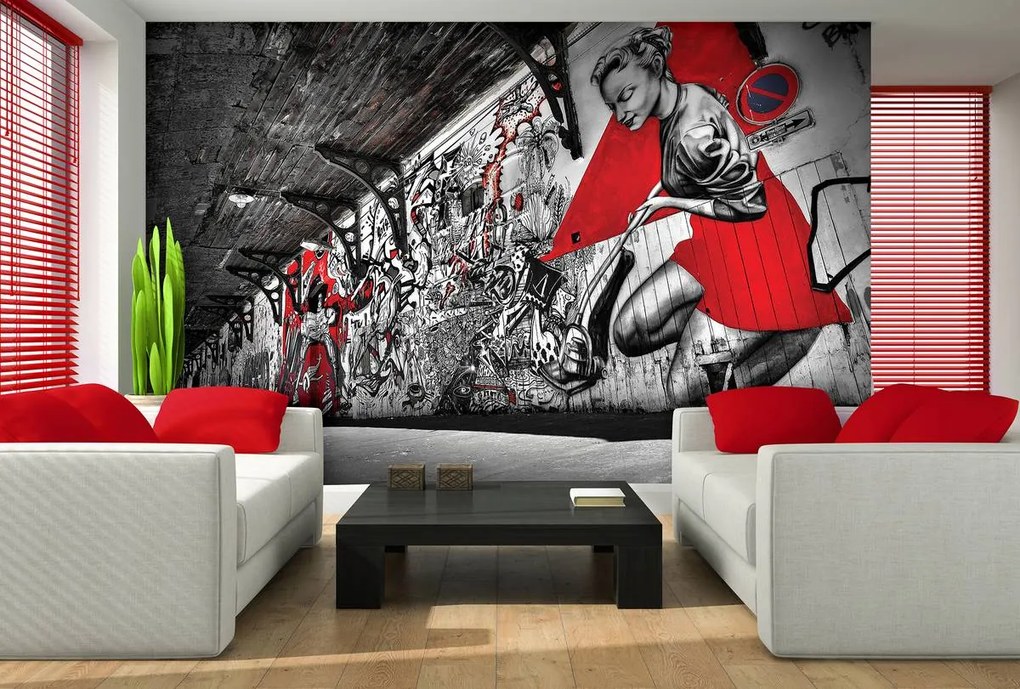 Fototapet - Graffitti expresiv (152,5x104 cm)