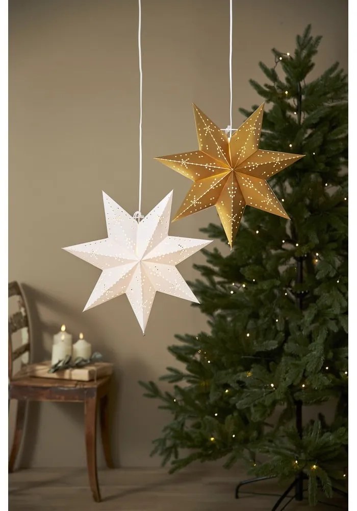 Decorațiune luminoasă de Crăciun de culoare aurie ø 45 cm Classic - Star Trading