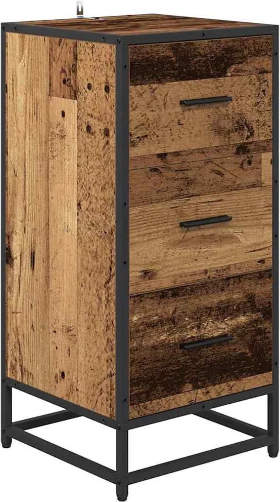 vidaXL Bufet Lemn vechi 35.5 x 35 x 76 cm