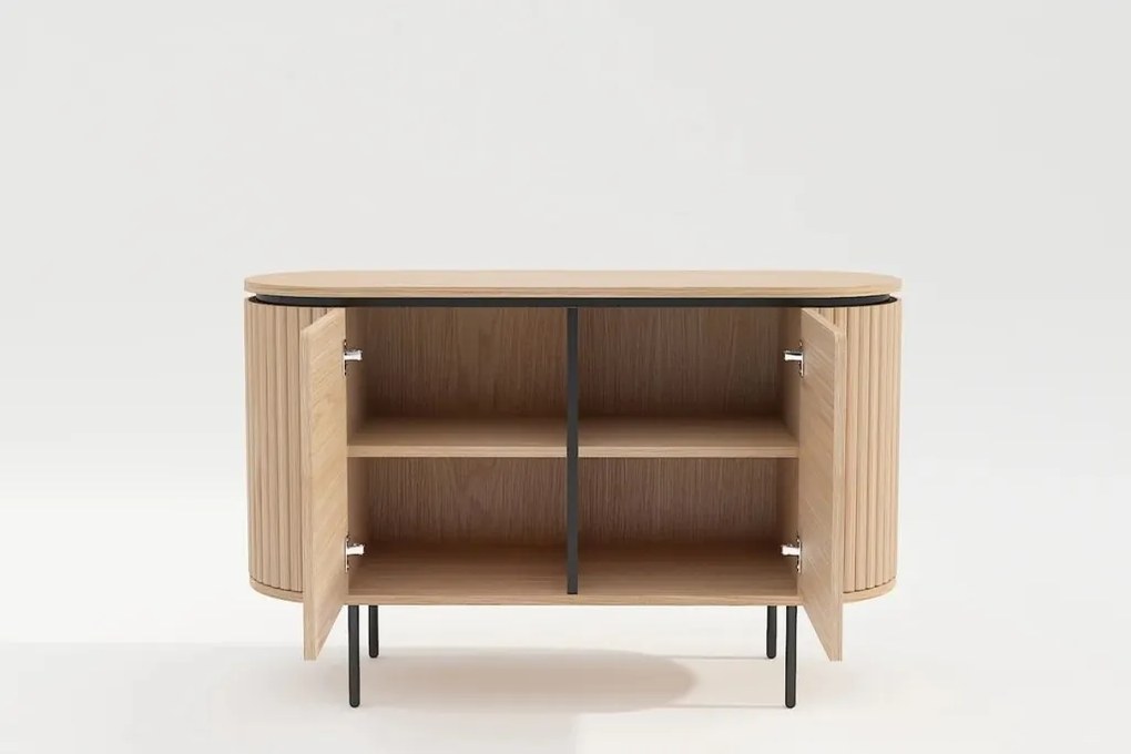 Comoda cu furnir de stejar ATELIER 120cm