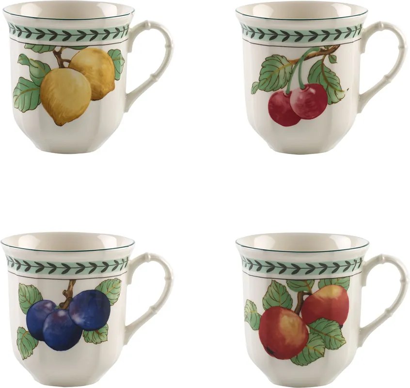 Cană Jumbo, set 4 bucăți, colecția French Garden Modern Fruits - Villeroy & Boch