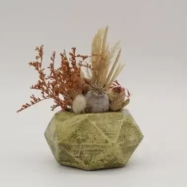 Ghiveci decorativ cu flori artificiale, homs seria A620,17x5.5x9 cm,30345