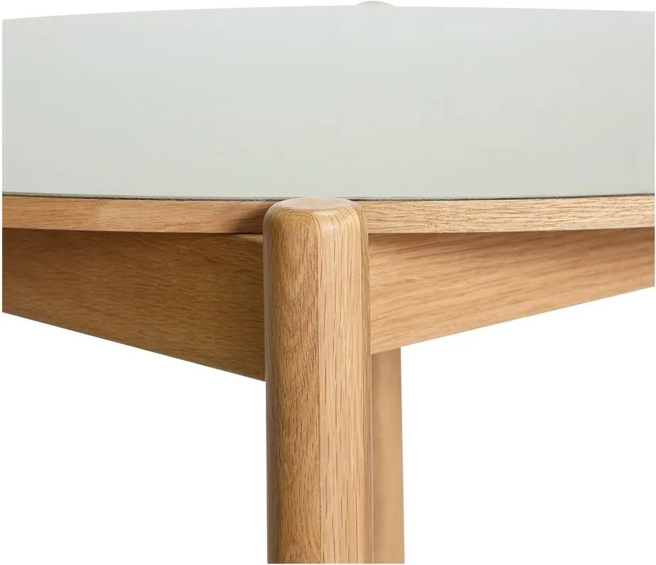 Masă de dining rotundă din lemn de stejar ø 115 cm Oblique – Hübsch